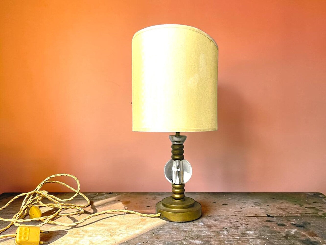 Hollywood Regency style Brass Lamp
