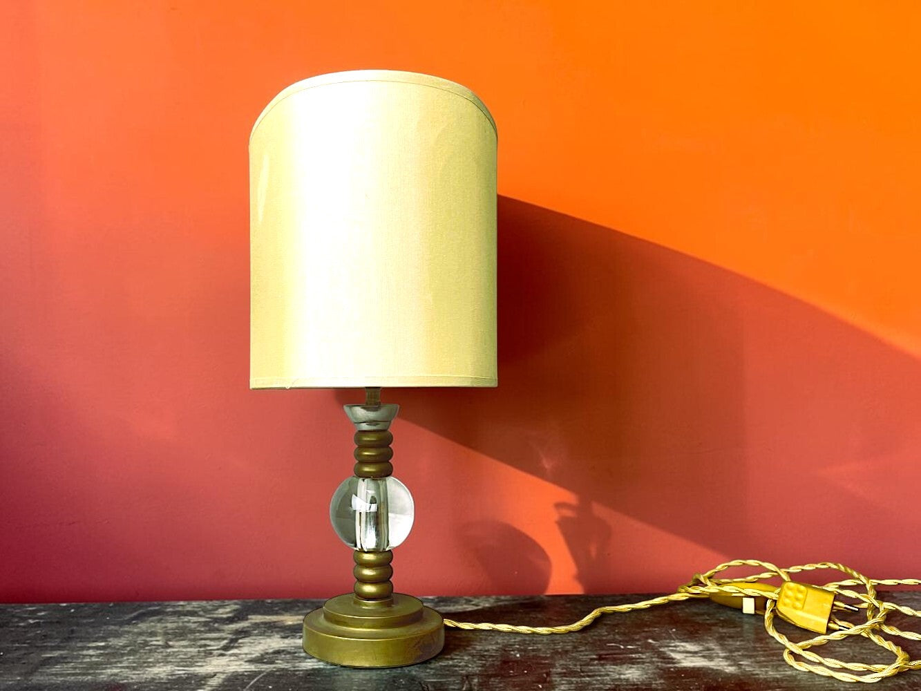 Hollywood Regency style Brass Lamp