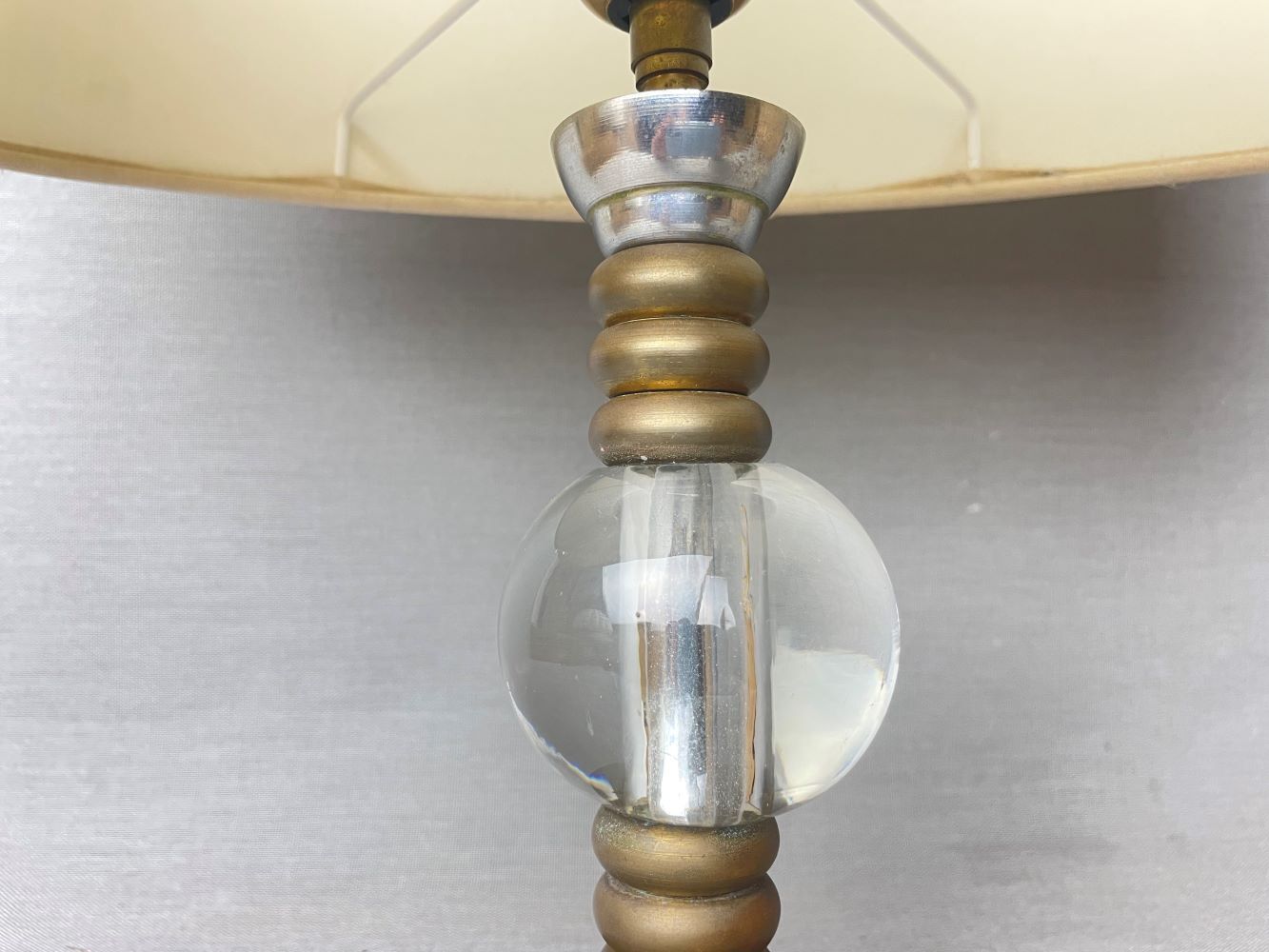 Hollywood Regency style Brass Lamp