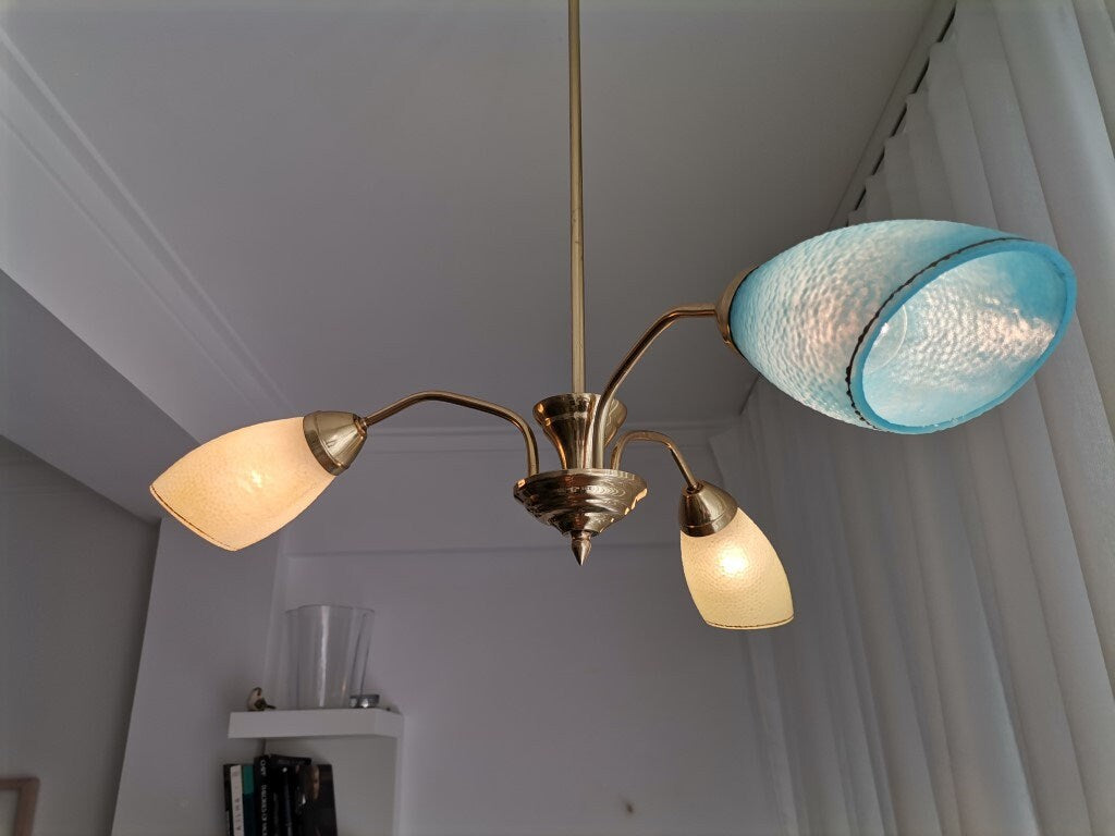 Vintage Sputnik chandelier modern colorful glass light fixture hanging lamp
