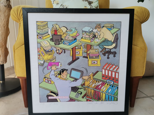 Signed poster by Theo van den Boogaard