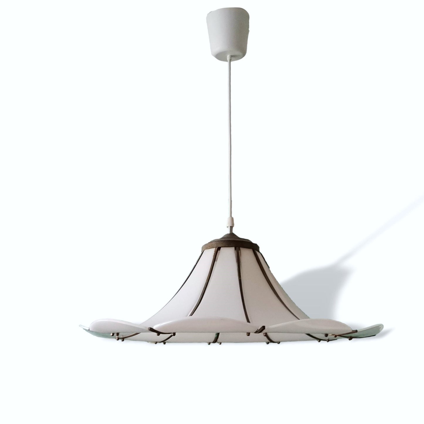 Large Scandinavian floral hanging lamp statement light fixture