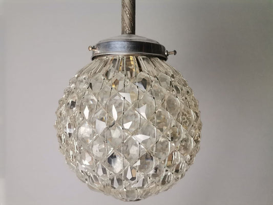 Mid Century globe hanging light fixture