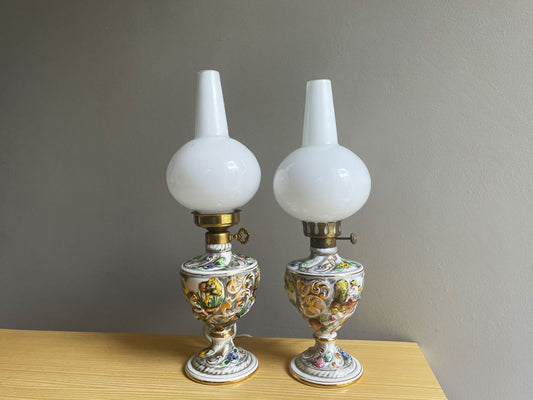Pair of table lamps by Alcobaça, limited