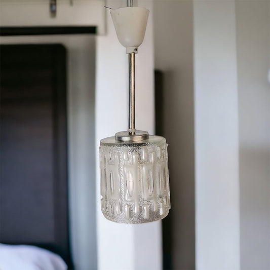 Vintage glass pendant light