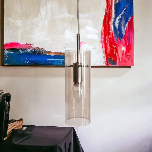 Minimalist swag hanging light