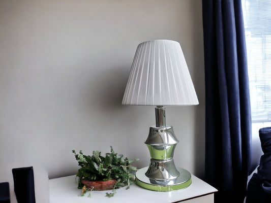 Silver chromed table lamp