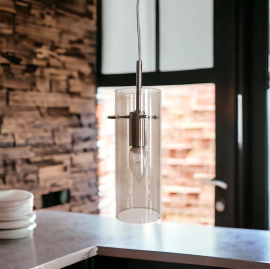 Minimalist swag hanging light