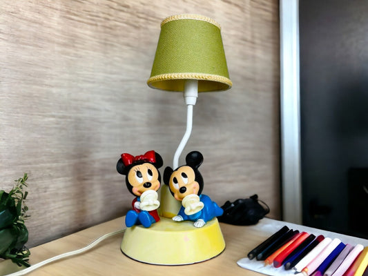 American retro Walt Disney Mickey Mouse cartoon table lamp nursery