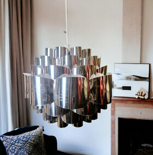 Silver Danish Modern lamp
