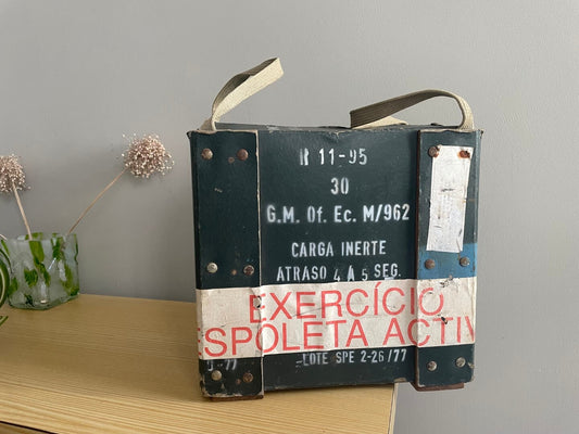 Portuguese military ammo storage box