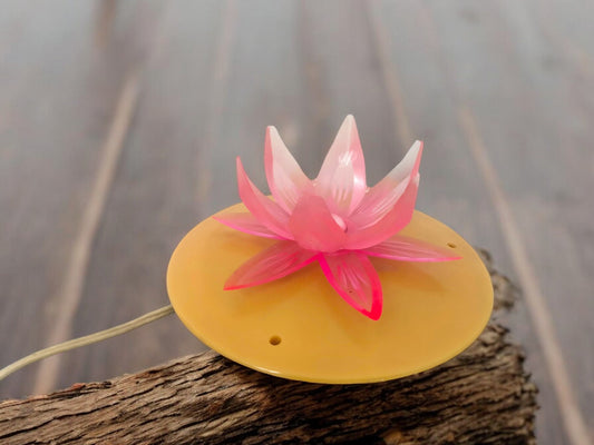 Small pink Water Lily night light