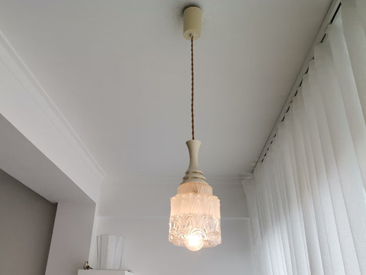 Retro glass pendant light