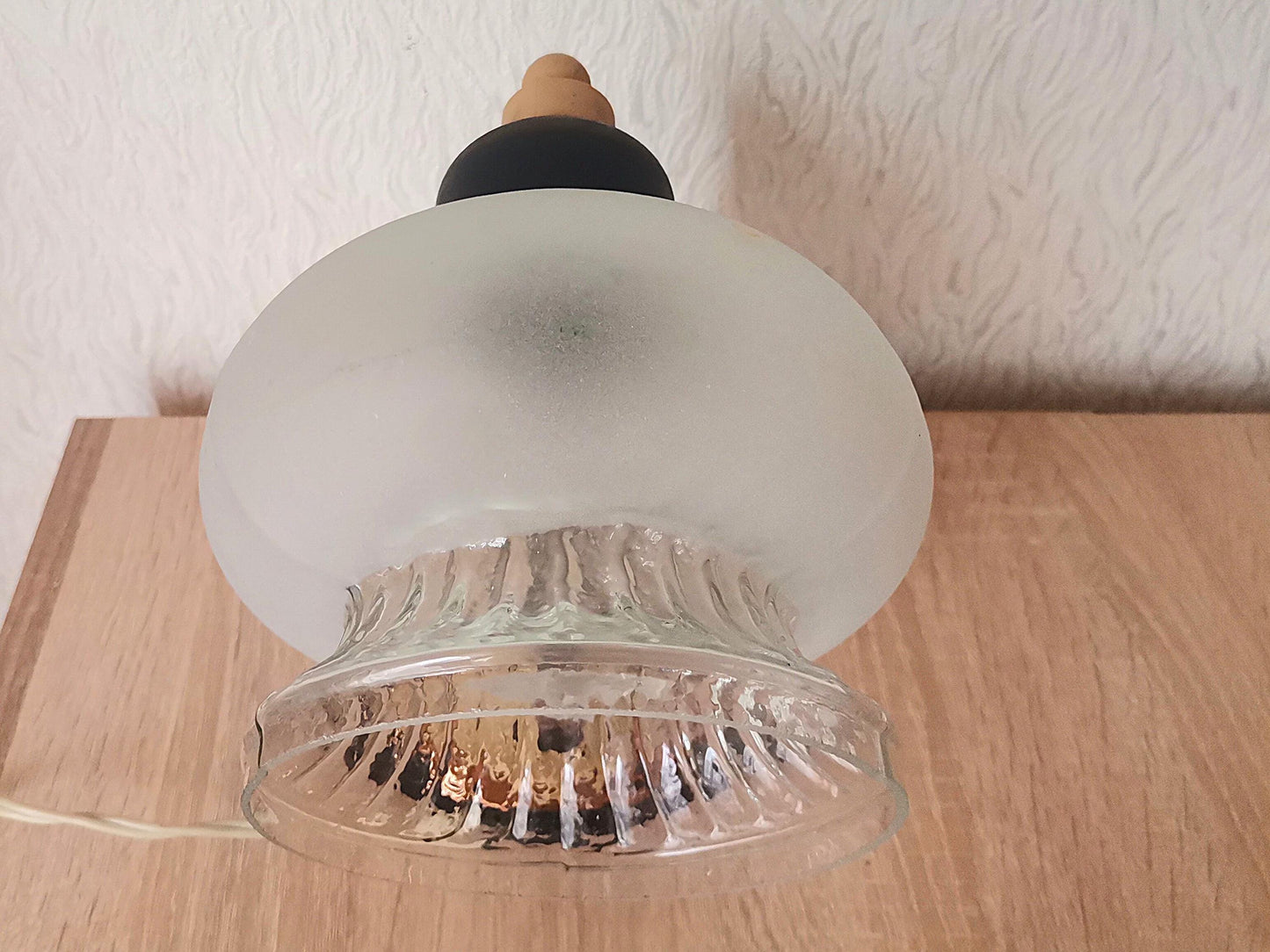 Retro bedside flower tulip lamp glass lamp shade wall sconce