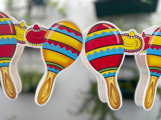 Party garland Mexican maraca Pack of 5