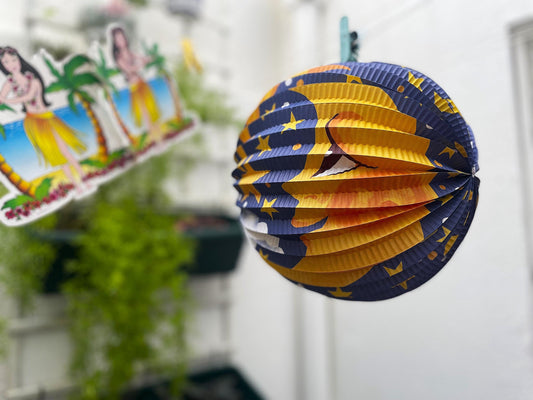 Vintage paper moon lantern