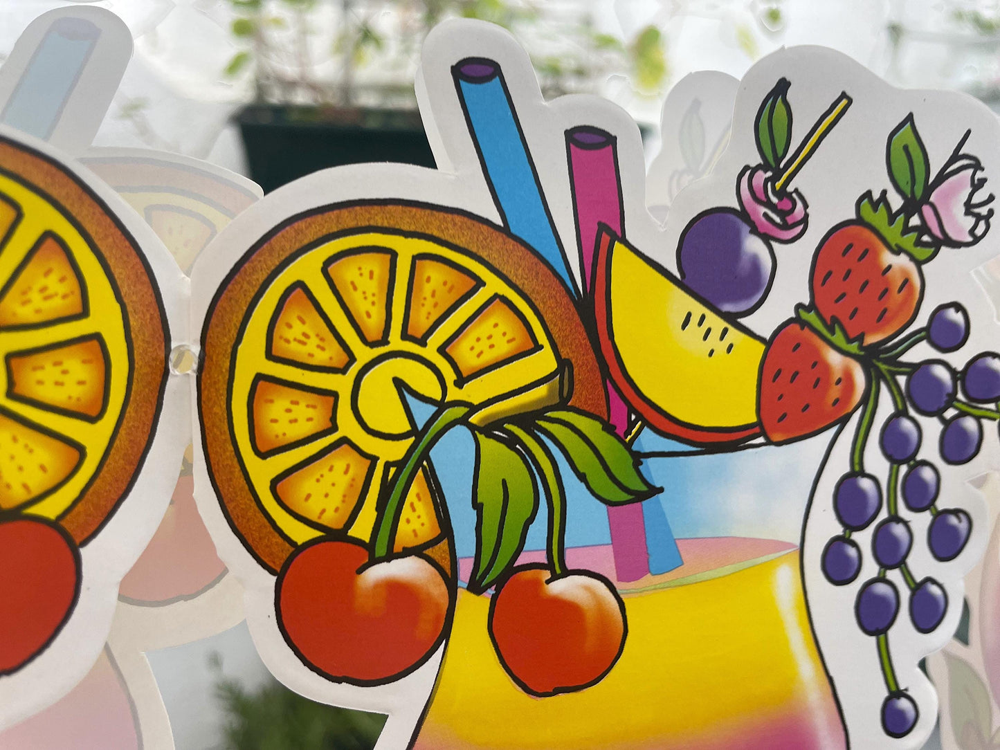 Pack of 4 exotic Party garland Caribbean cocktail summer garden fruit decoration