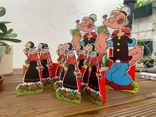 Pack 12 paper party boxes Popeye