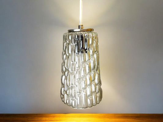Scandinavian glass hanging light fixture