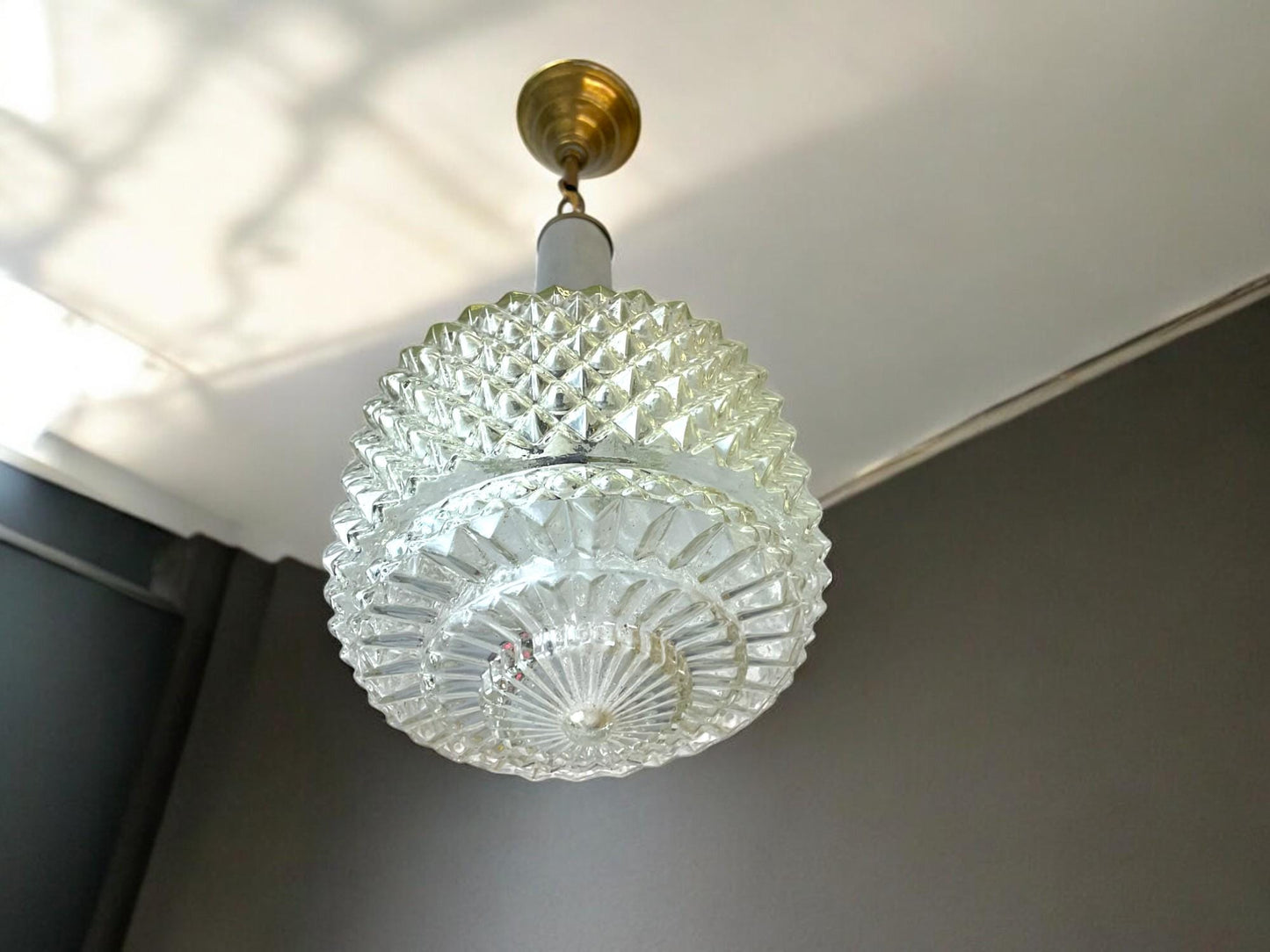 Light fixture vintage bedroom ceiling lamp glass pendant lights