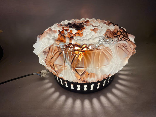 Murano glass flush mount light