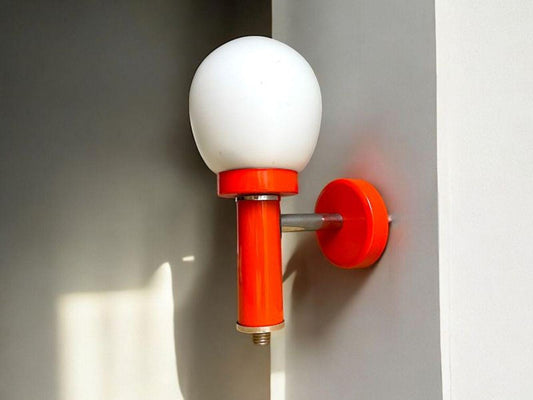 Orange wall sconce