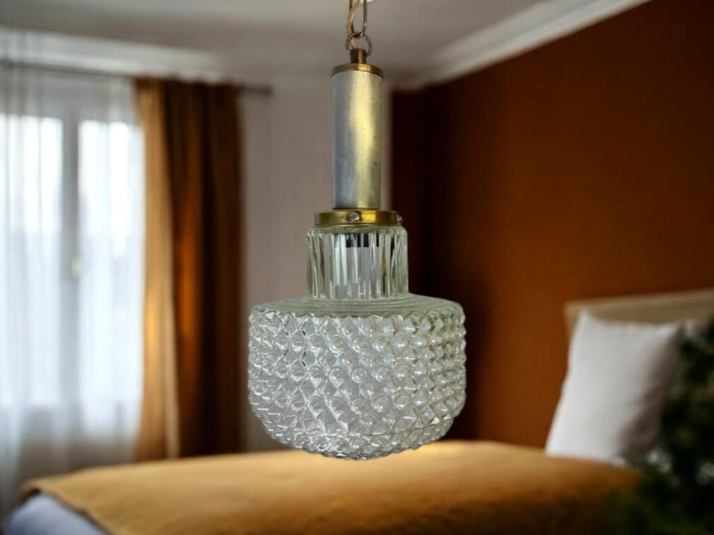 Light fixture vintage bedroom ceiling lamp glass pendant lights