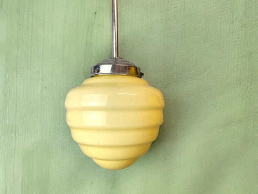 Art Deco bedroom ceiling lamp mid century beehive glass hanging light fixtures