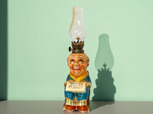 Japanese ceramic faux oil lamp