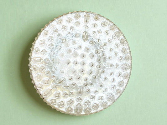 Large hobnail glass light