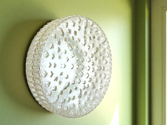 Large hobnail glass light