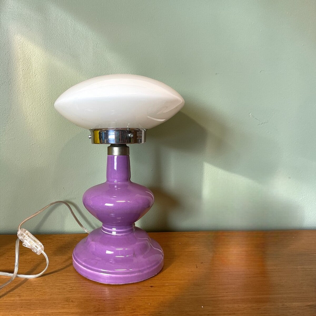 Mid-century Table Lamp with Sculptural Base