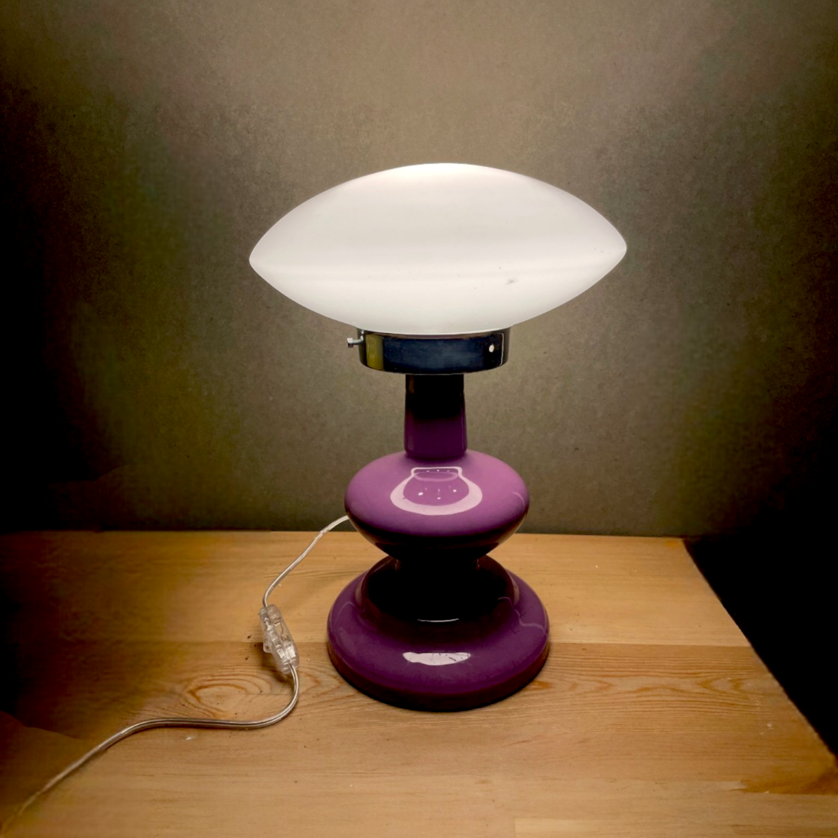 Mid-century Table Lamp with Sculptural Base