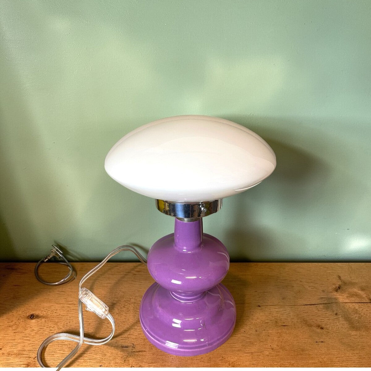 Mid-century Table Lamp with Sculptural Base