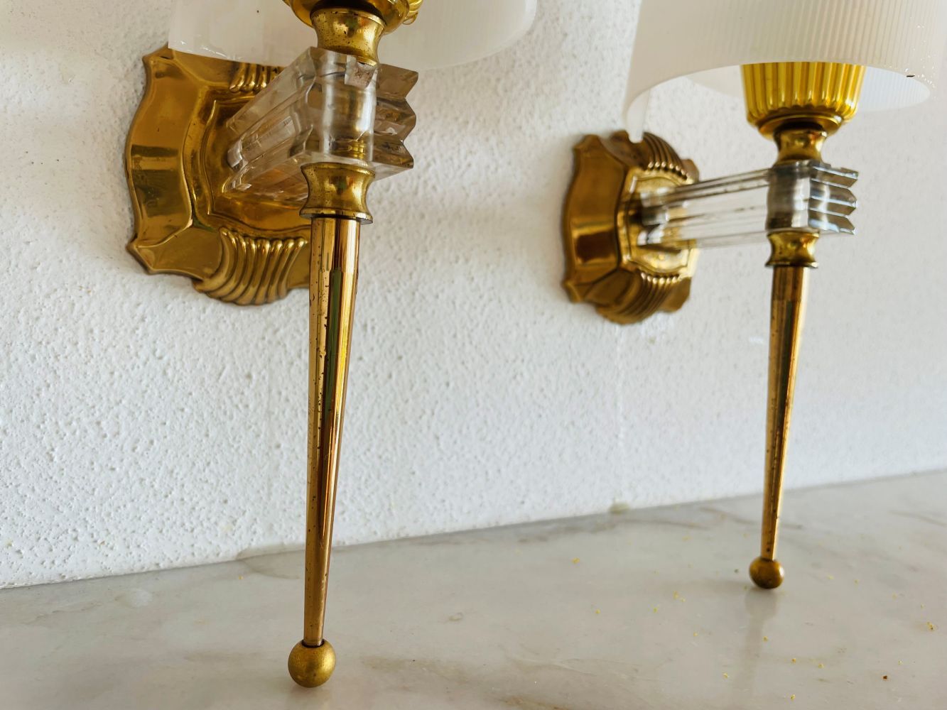 Pair of Mid-Century Modern sconces