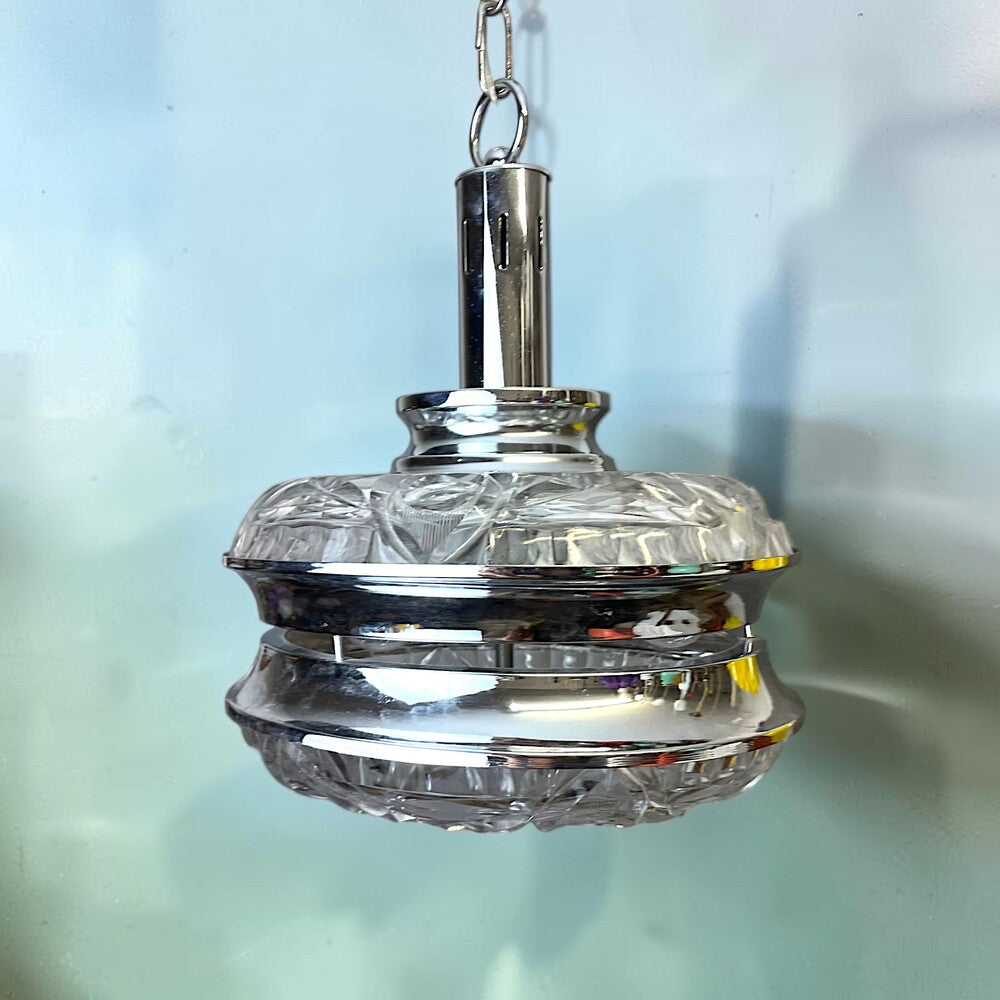 Mid Century Chrome Pendant