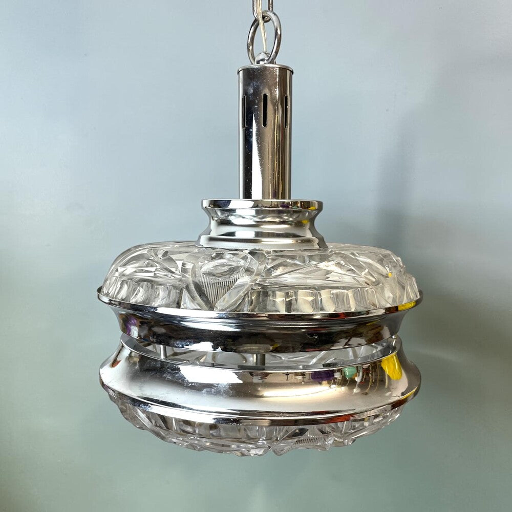 Mid Century Chrome Pendant