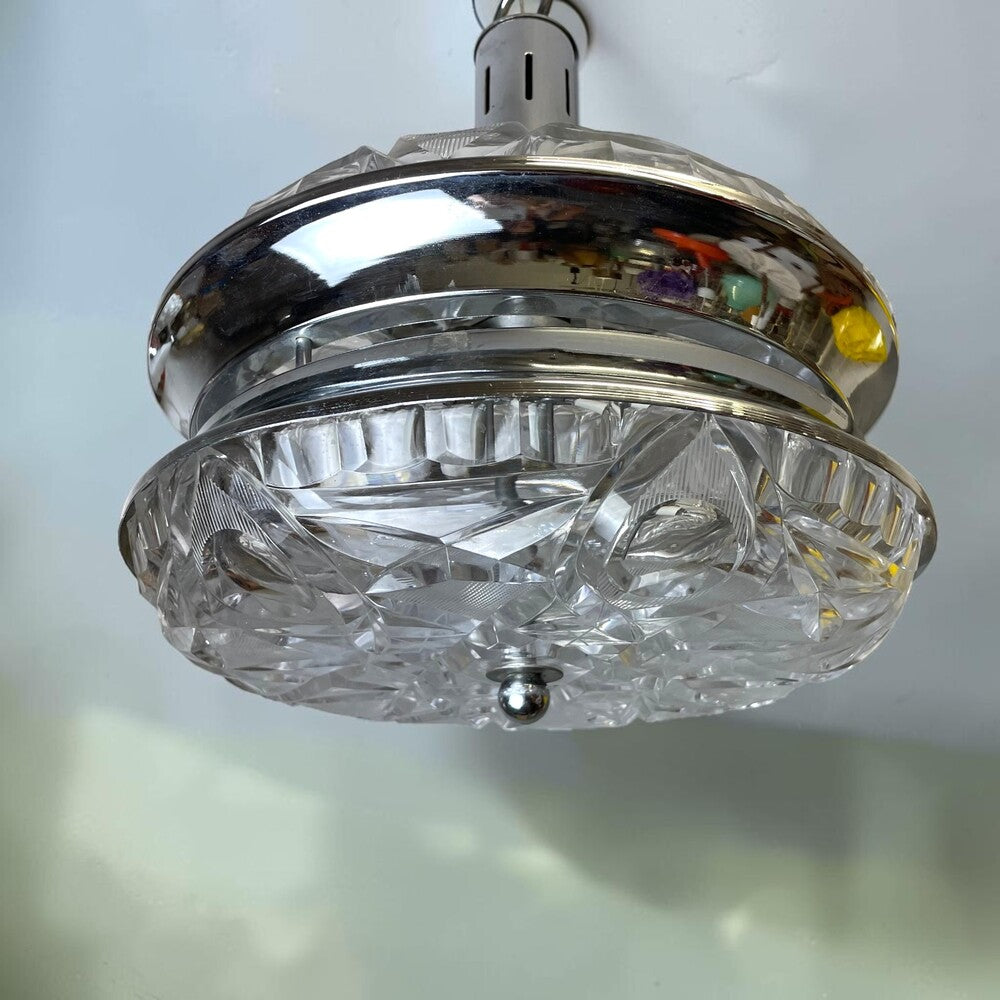 Mid Century Chrome Pendant