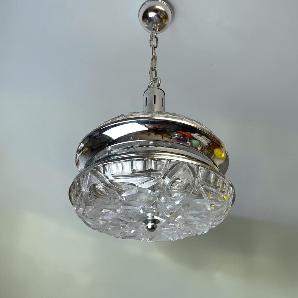 Mid Century Chrome Pendant
