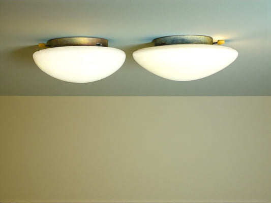 Pair minimalist flush mount lights