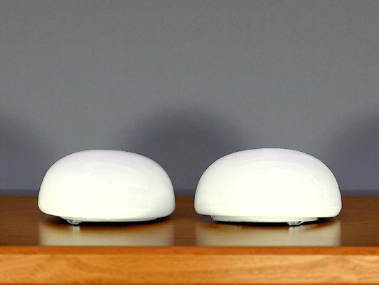 Pair Opaline Glass Lights