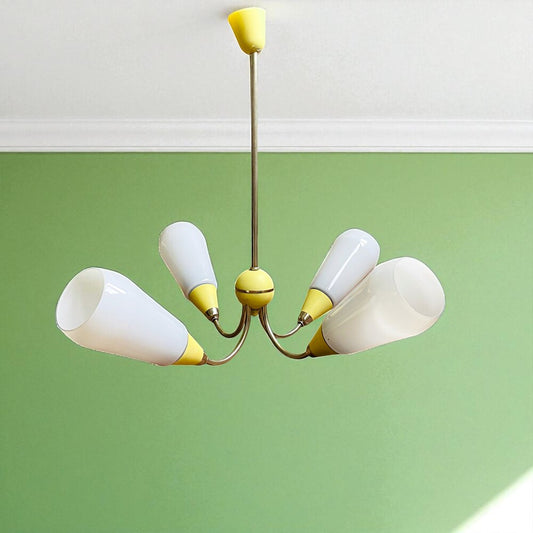 Mid Century Modern Chandelier 4-light
