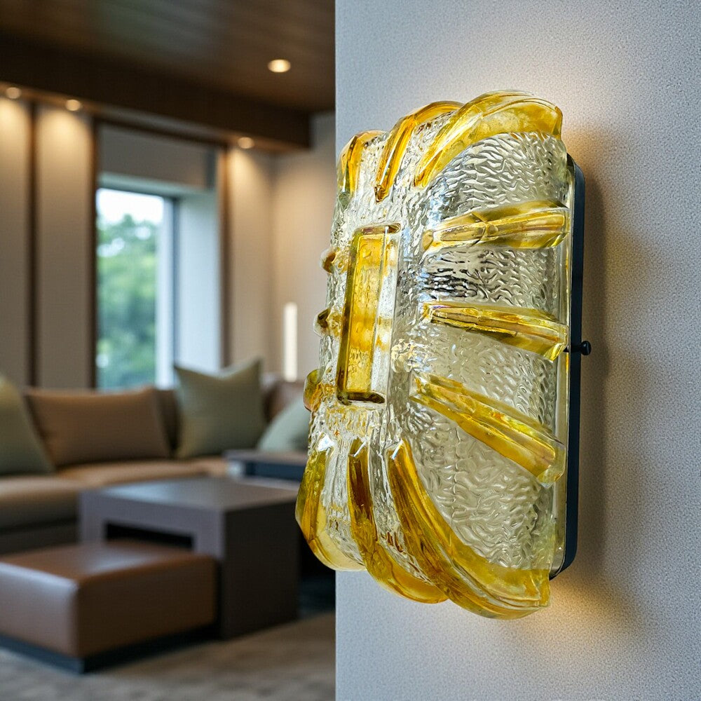 Murano Glass Flush Mount Light