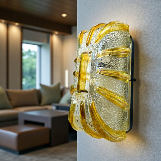 Murano Glass Flush Mount Light