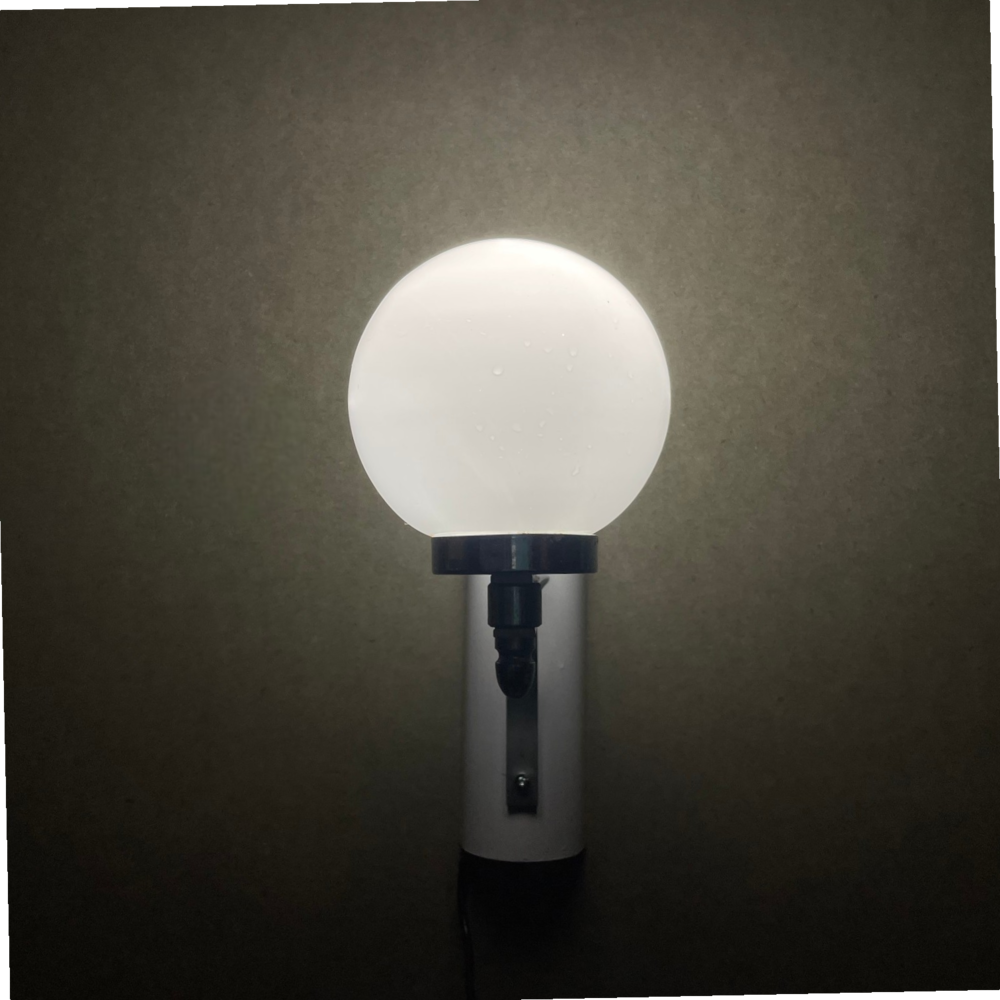 White Glass Wall Sconce