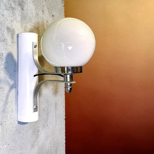 White Glass Wall Sconce