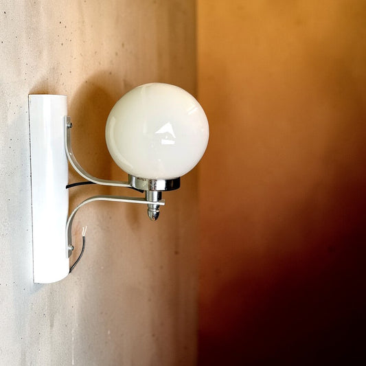 White Glass Wall Sconce