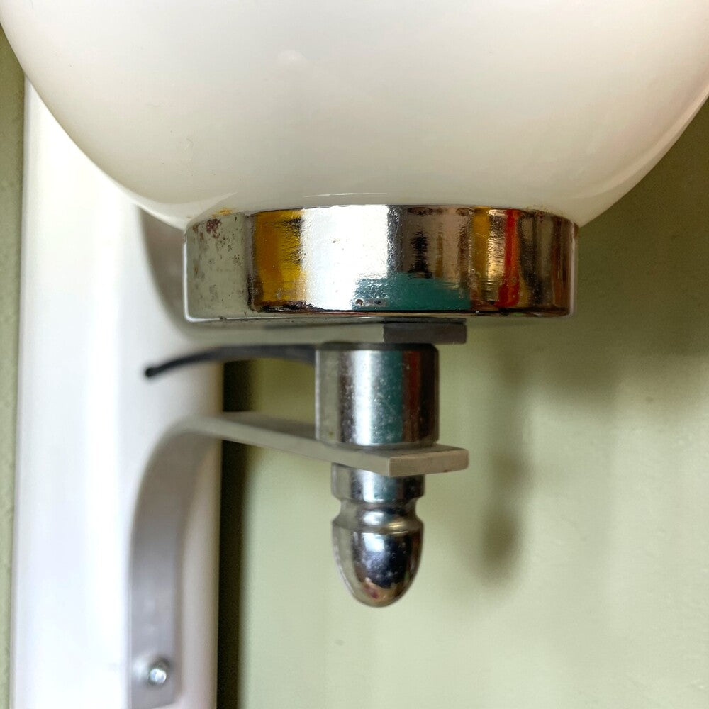 White Glass Wall Sconce