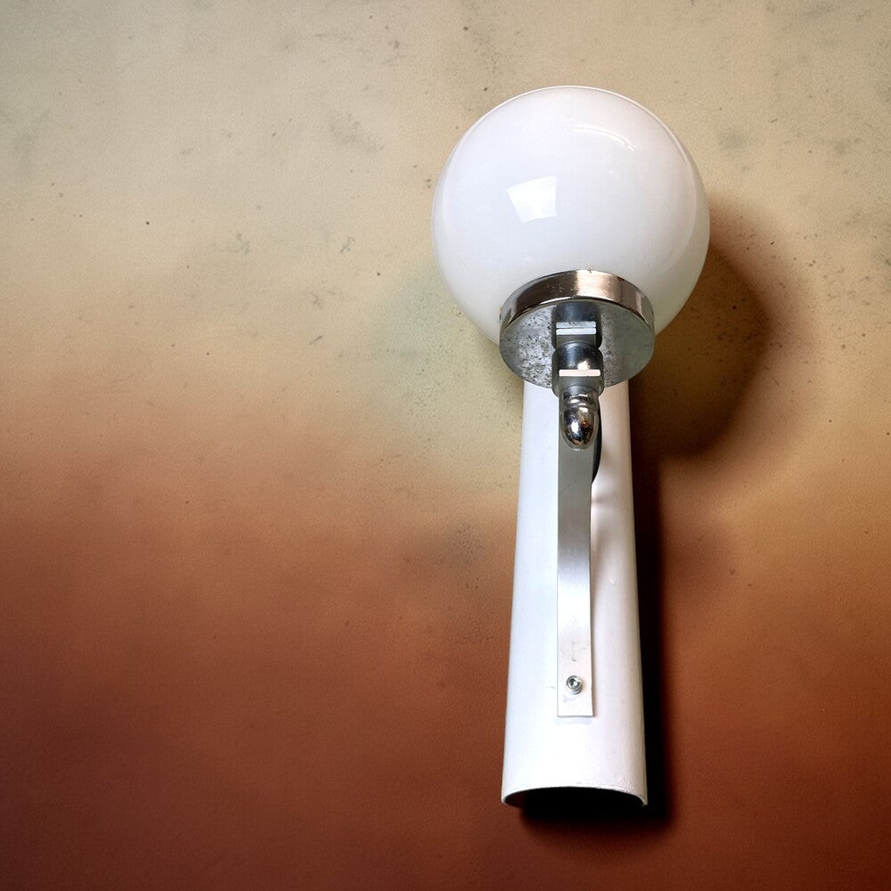 White Glass Wall Sconce