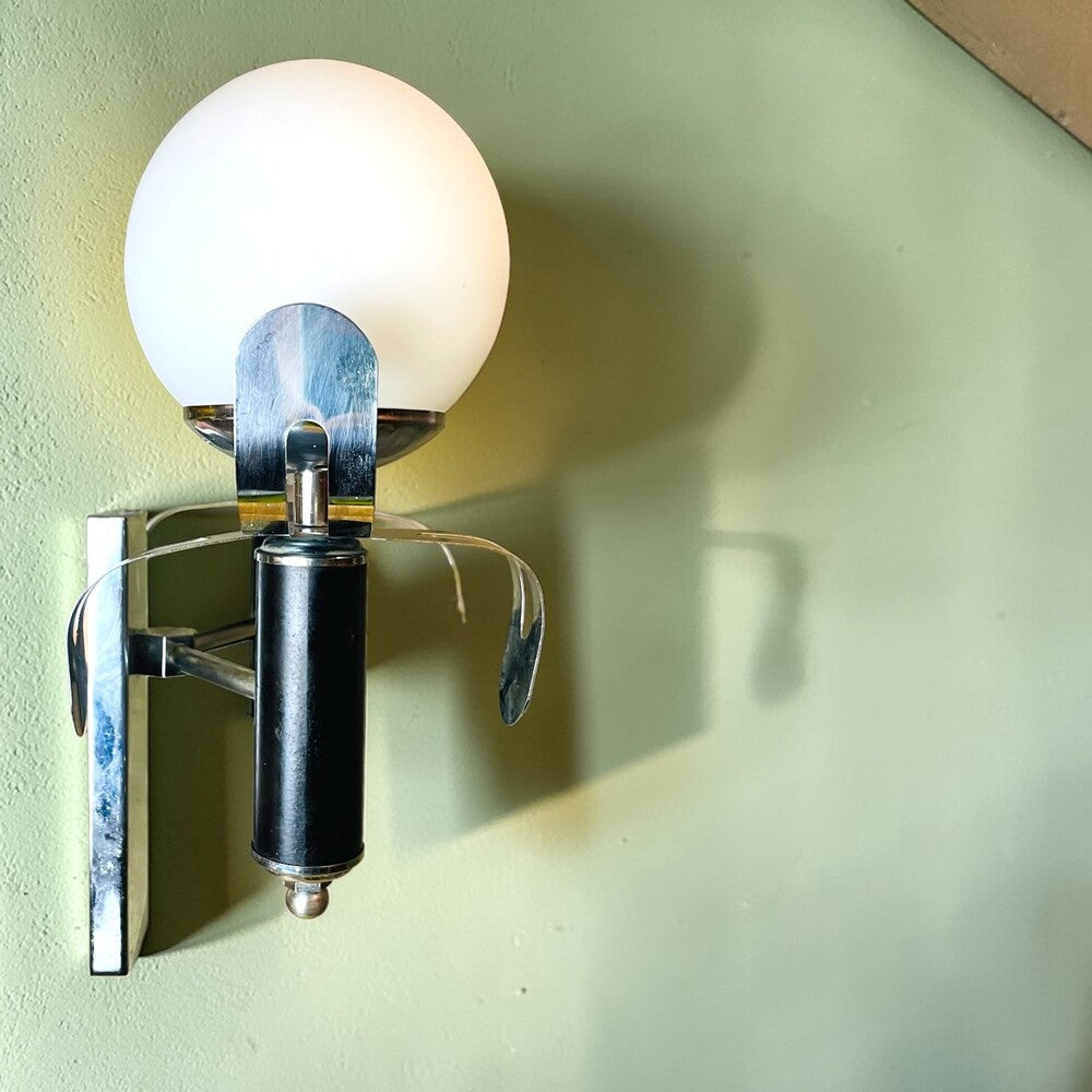 Pair Brutalist Wall Sconces